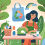 Cómo coser bolsas reutilizables y contribuir al medio ambiente.