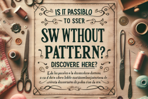 ¿Es posible coser sin patrón? ¡Descúbrelo aquí! ¿Es posible coser sin patrón? ¡Descúbrelo aquí!